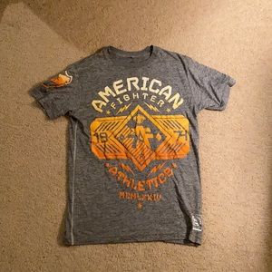 American Fighter T-shirt, felt fabric designs
